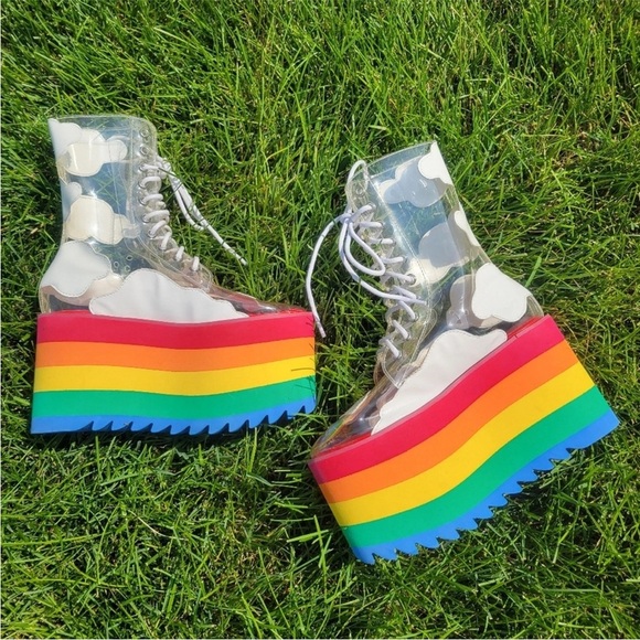 Dolls Kill Shoes - 🌈Dolls Kill Happy Days Platforms 8🌈